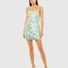 Slim Strap Sequin Paillette Mini Dress