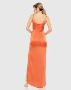 Bustier Side Ruched Bodycon Gown -Fashion Dress Shop 11562 BGE 2 WS scaled