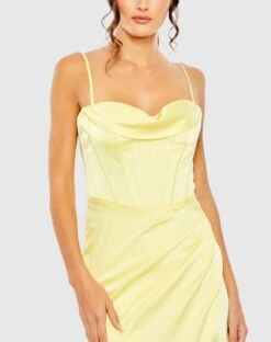 Bustier Side Ruched Bodycon Gown -Fashion Dress Shop 11562 LEM 3 WS scaled