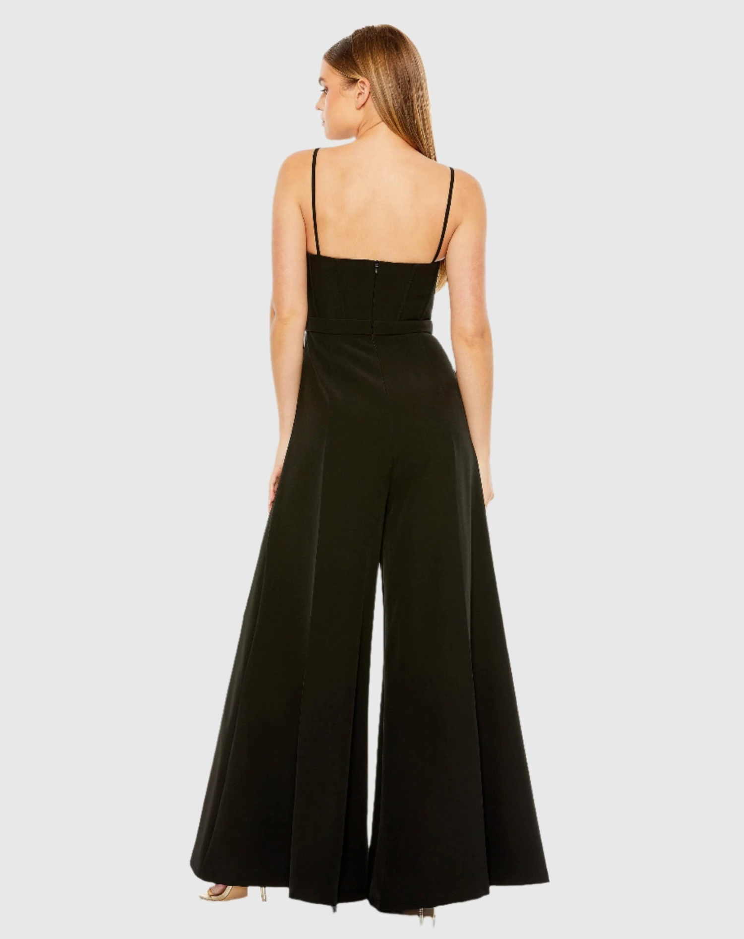 Slim Strap Beaded Bustier Top Jumpsuit 2 Slim Strap Beaded Bustier Top Jumpsuit - Image 2
