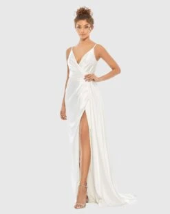 Sleeveless Faux Wrap Draped Gown -Fashion Dress Shop 12443 WHT 1 WS scaled