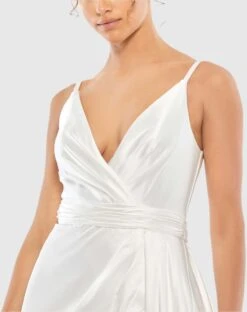 Sleeveless Faux Wrap Draped Gown -Fashion Dress Shop 12443 WHT 3 WS scaled