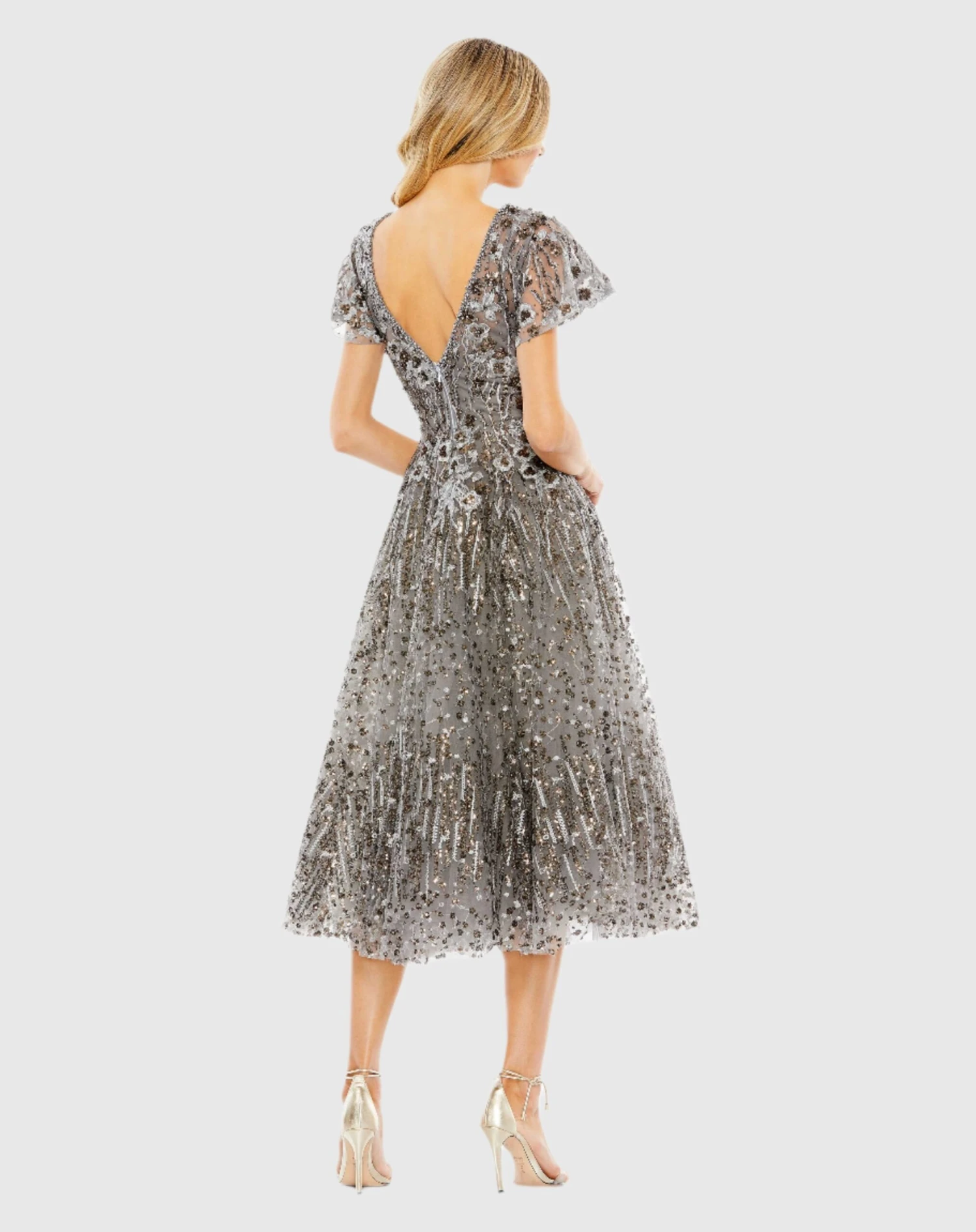 Embellished Butterfly Fit And Flare Dress 2 Embellished Butterfly Fit And Flare Dress - Image 2