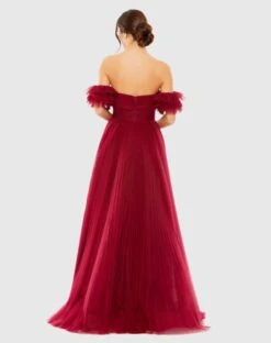 Off The Shoulder Tulle A Line Gown -Fashion Dress Shop 20517 WIN 2 WS scaled