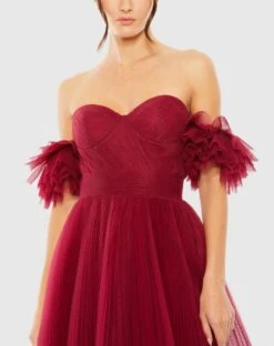 Off The Shoulder Tulle A Line Gown -Fashion Dress Shop 20517 WIN 3 WS scaled