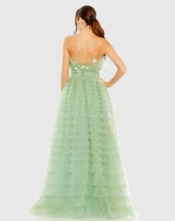 Strapless Ruffle Gown With Feathers -Fashion Dress Shop 20530 SAG 2 WS scaled