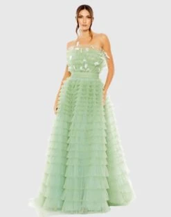 Strapless Ruffle Gown With Feathers -Fashion Dress Shop 20530 SAG Default 1 WS scaled