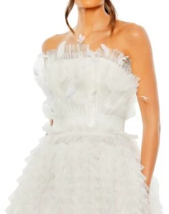 Strapless Ruffle Gown With Feathers -Fashion Dress Shop 20530 WHT 3 WS scaled