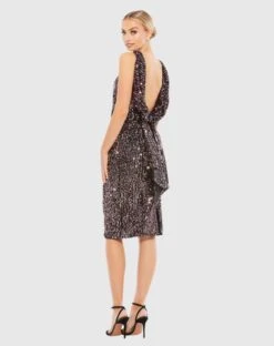 Draped Back Boatneck Sequined Cocktail Dress -Fashion Dress Shop 26438 BOO 2 WS scaled