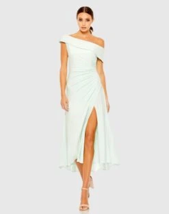 Ruched Off-The-Shoulder Midi Dress -Fashion Dress Shop 26484 MIN 1 WS scaled