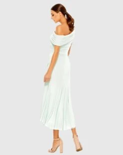 Ruched Off-The-Shoulder Midi Dress -Fashion Dress Shop 26484 MIN 2 WS scaled