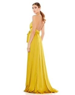 Charmeuse Halter Strap Soft Tie Waist Gown -Fashion Dress Shop 26531 CTR 2 WS scaled