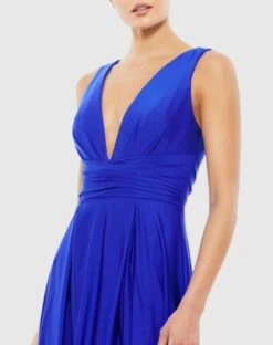 Jersey Plunge Neck Evening Gown 11 Jersey Plunge Neck Evening Gown -Fashion Dress Shop 26578 Royal CL scaled