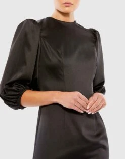 Beaded Fringe Hem Mini Dress 7 Beaded Fringe Hem Mini Dress -Fashion Dress Shop 26672 Black CL scaled