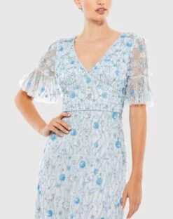 Embellished V Neck Empire Waist Ruffle Hem Gown -Fashion Dress Shop 35110 PowderBlue CL scaled