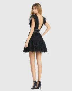 DRESS -Fashion Dress Shop 41013 Black BK 1 scaled