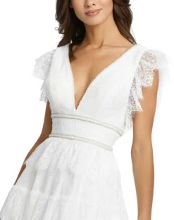 DRESS -Fashion Dress Shop 41013 White CL scaled