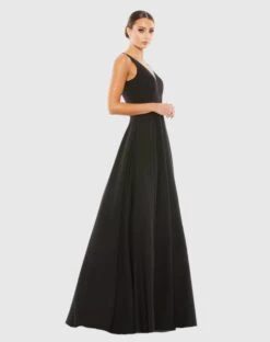 Classic Sleeveless A-Line Ball Gown -Fashion Dress Shop 48924 BLK 4 WS scaled
