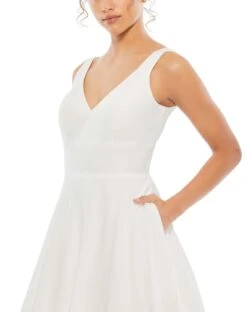 Classic Sleeveless A-Line Ball Gown -Fashion Dress Shop 48924 WHT 3 WS scaled