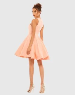 High Neck Sleeveless Skater Dress -Fashion Dress Shop 48928 DRM 2 WS scaled