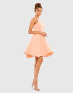 High Neck Sleeveless Skater Dress -Fashion Dress Shop 48928 DRM 4 WS scaled