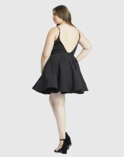 Sweetheart Low Back Fit & Flare Dress -Fashion Dress Shop 49225 Black BK 48db6653 df2f 4f8c 911b 04afb22ba788 scaled