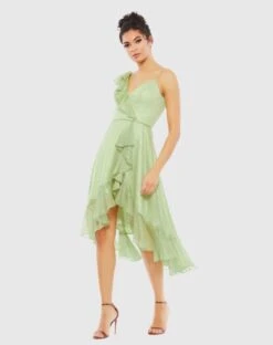 Ruffled Faux Wrap Midi Dress -Fashion Dress Shop 49489 Pistachio AB f2b349f1 1f50 4533 855b 5c8a32ed32f6 scaled