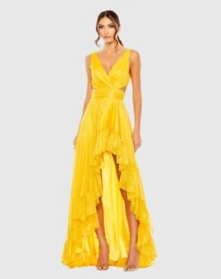 Cut Out High Low Ruffle Gown -Fashion Dress Shop 49526 MGO Default 1 WS