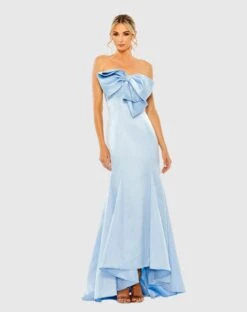 Strapless Bow Mermaid Gown