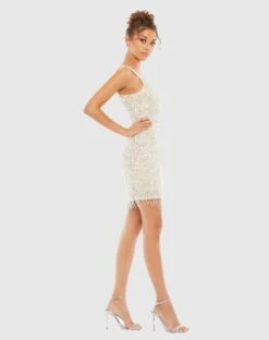 Beaded Fringe Sequined Mini Dress -Fashion Dress Shop 4971 NUS 4 WS scaled