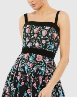 Floral Embellished A-line Dress -Fashion Dress Shop 4984 BMU 3 WS scaled