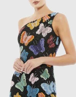 Butterfly Sequin Mini Dress -Fashion Dress Shop 5301 bmu 3 ws