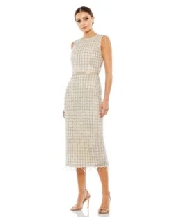 SLEEVELESS MIDI DRESS 10 SLEEVELESS MIDI DRESS -Fashion Dress Shop 5471 NUD Default 1 WS scaled