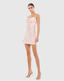 Floral Pink Mini Dress