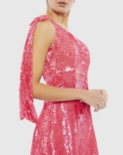 Sleeveless One Shoulder Sequin Mini Dress -Fashion Dress Shop 5548 hot 3 ws