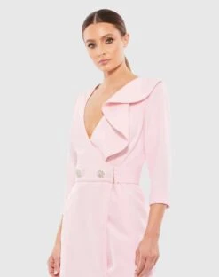 Ruffled Faux Tuxedo Mini Dress -Fashion Dress Shop 55692 LPI 3 WS scaled