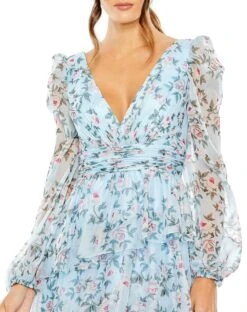Puff Sleeve Floral Printed Dress 5 Puff Sleeve Floral Printed Dress -Fashion Dress Shop 55880 AUM 3 WS scaled