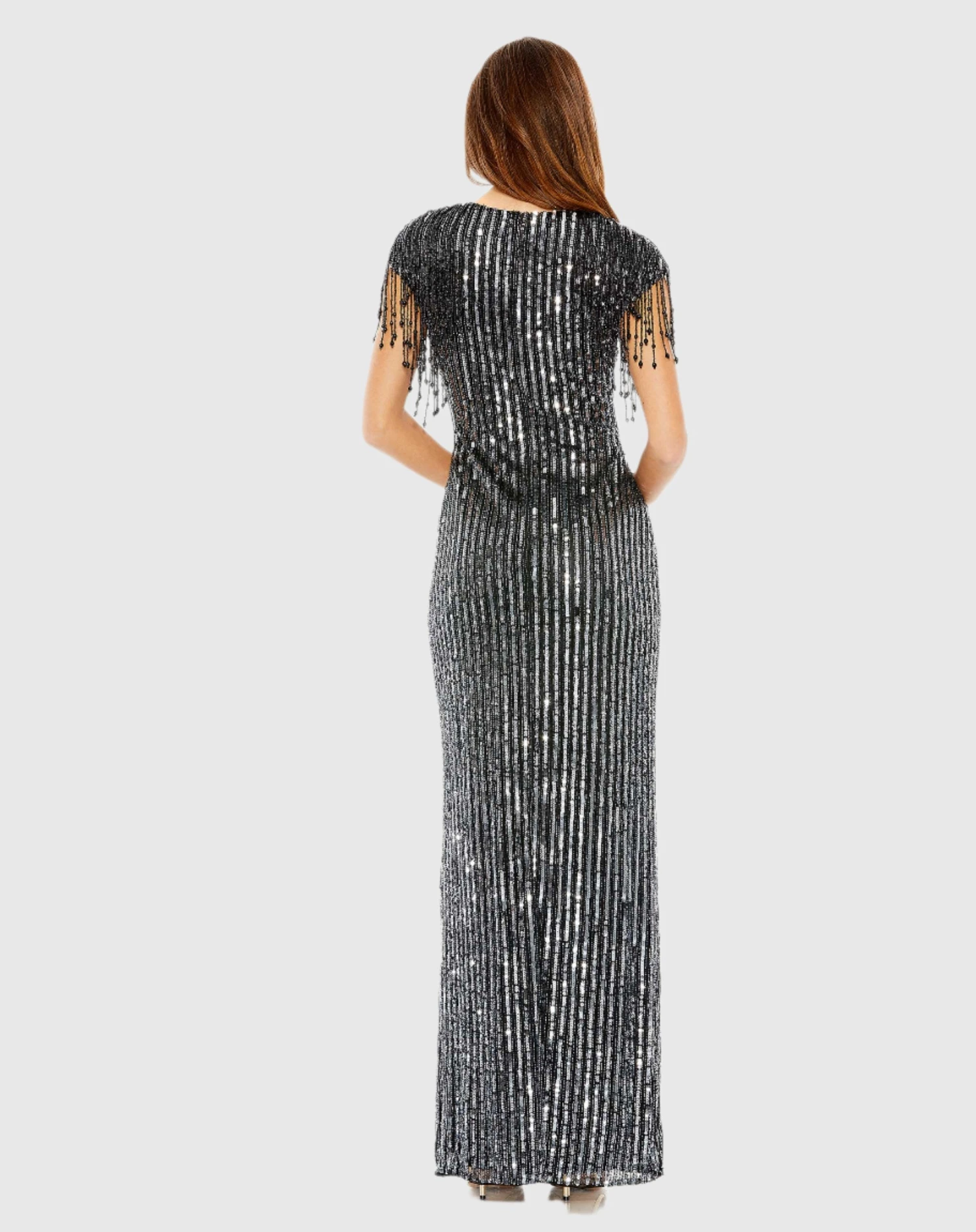 Embellished Fringe Gown 2 Embellished Fringe Gown - Image 2