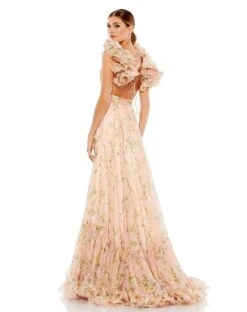Ruffle Tiered Floral Cut-Out Chiffon Gown -Fashion Dress Shop 67803 PIM 2 WS scaled