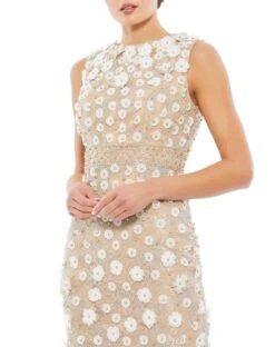 Floral Applique Sleeveless Midi Dress -Fashion Dress Shop 67853 INU 3 WS scaled