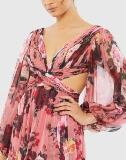 Floral Cutout Open Back Blouson Sleeve Dress 5 Floral Cutout Open Back Blouson Sleeve Dress -Fashion Dress Shop 67946 ROM 3 WS scaled