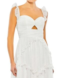 Ruffle Tiered Sleeveless Flowy A Line Gown -Fashion Dress Shop 68093 White CL 1 scaled