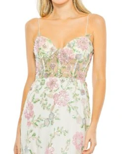 Embellished Sleeveless Illusion Corset Gown 5 Embellished Sleeveless Illusion Corset Gown -Fashion Dress Shop 68180 WMU 3 WS