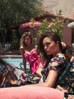 Bow Front Bubble Hem Mini Dress -Fashion Dress Shop lifestyle 49616 fuchsia 4 scaled