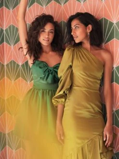 Bow Front Bubble Hem Mini Dress -Fashion Dress Shop lifestyle 49616 springgreen 4 scaled