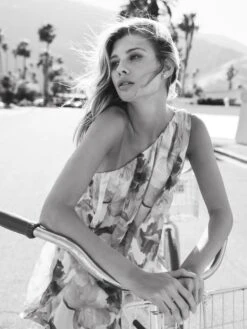 Floral Print One-Shoulder Mini Dress -Fashion Dress Shop lifestyle 55875 pinkmulti 2 scaled