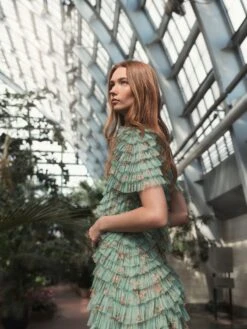 Ruffle Tiered Short Sleeve A Line Dress 9 Ruffle Tiered Short Sleeve A Line Dress -Fashion Dress Shop lifestyle 8014 sagemulti 1 scaled